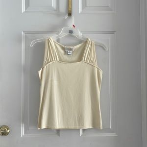 Talbots Cream Sleeveless Blouse